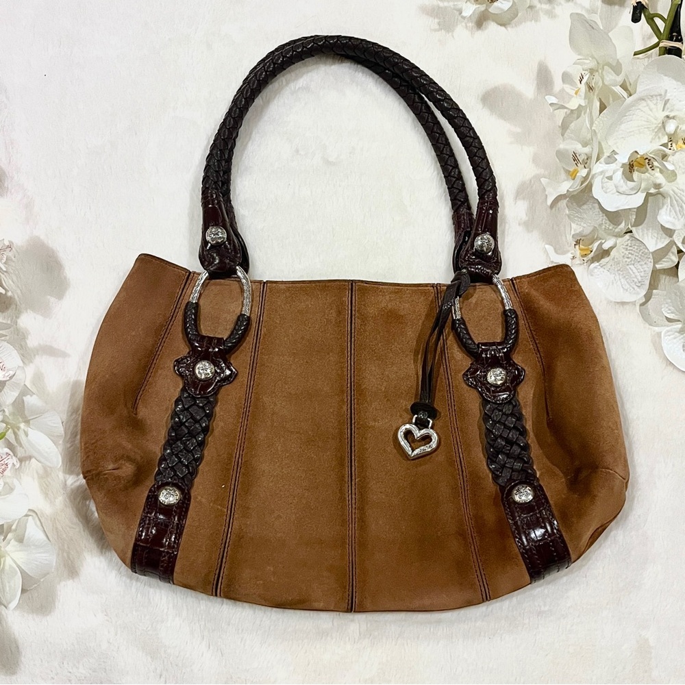 ✨🤎✨ BRIGHTON Leather Suede Handbag ✨🤎✨